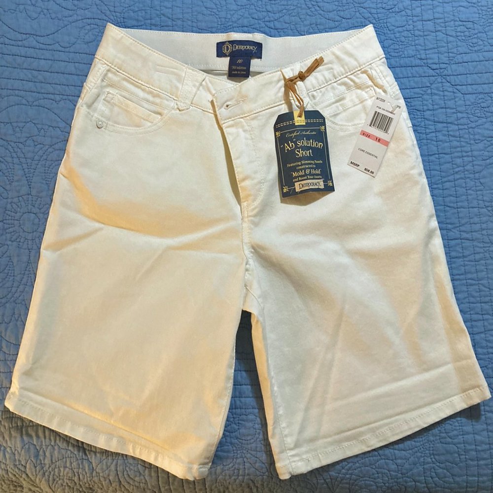 Shorts, Democracy, women's, "Ab" solution, size 10